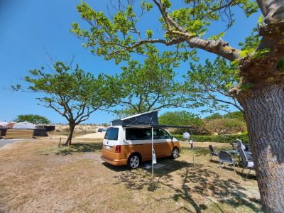 Emplacement de camping dans la dune