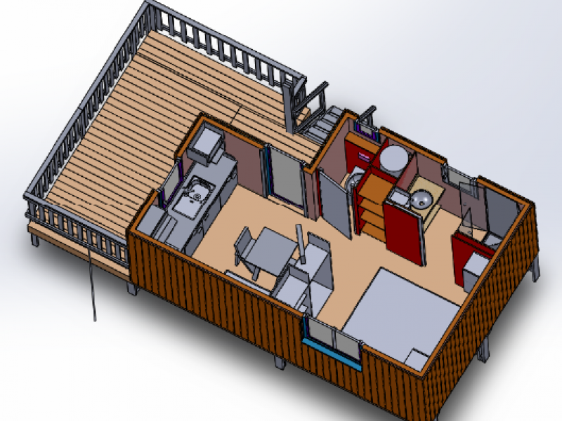 Plan chalet Marin