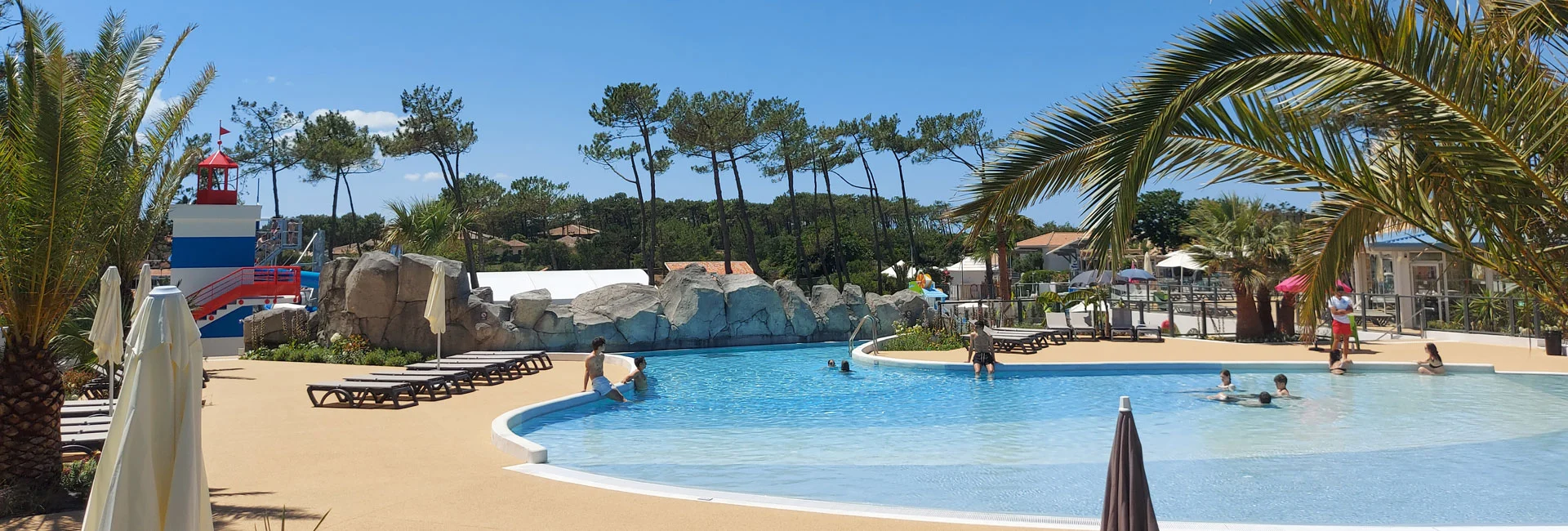 espace aquatique camping Landes